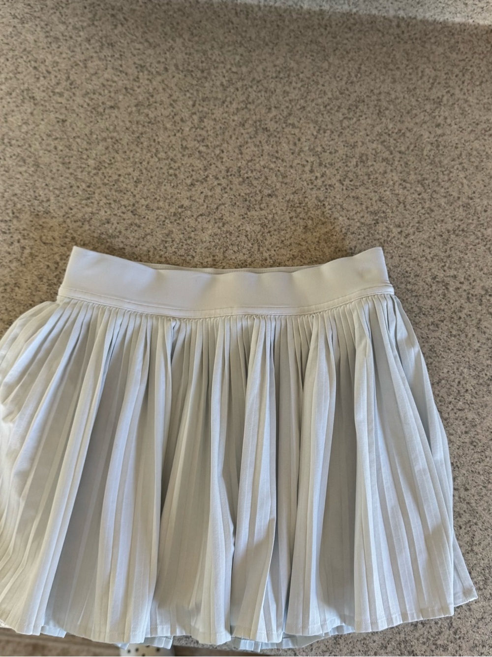 lululemon athletica Pleated Cream Mini Skirt
